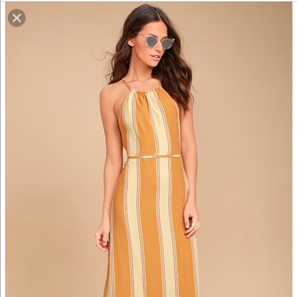 Faithful the brand open back dress.